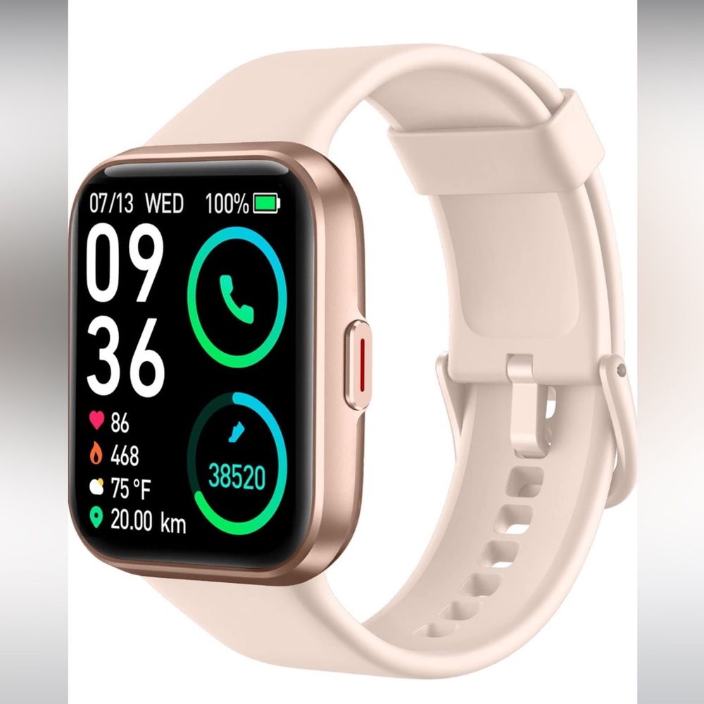 SKG Smart Watch V7 PRO with pink band